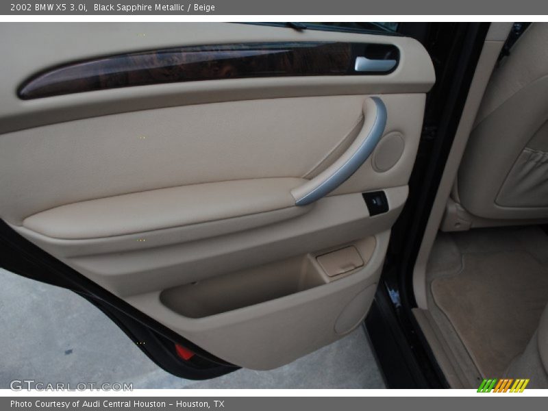 Black Sapphire Metallic / Beige 2002 BMW X5 3.0i