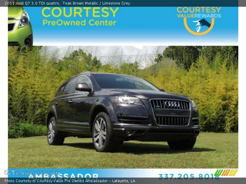 Teak Brown Metallic / Limestone Grey 2011 Audi Q7 3.0 TDI quattro