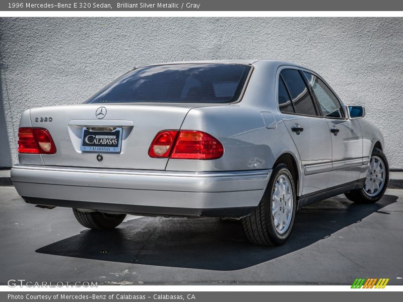 Brilliant Silver Metallic / Gray 1996 Mercedes-Benz E 320 Sedan