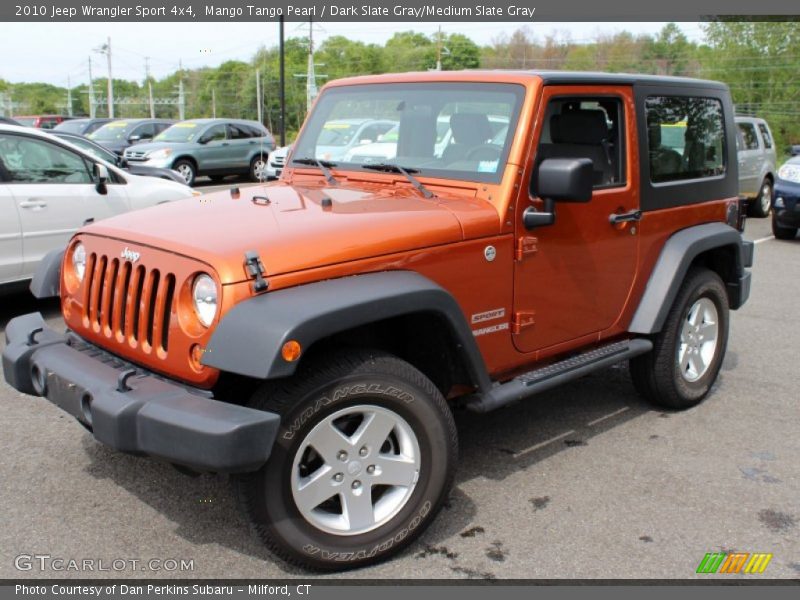 Mango Tango Pearl / Dark Slate Gray/Medium Slate Gray 2010 Jeep Wrangler Sport 4x4