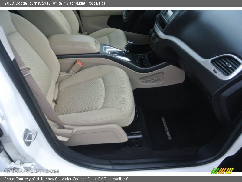 White / Black/Light Frost Beige 2013 Dodge Journey SXT