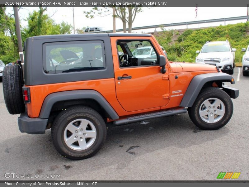 Mango Tango Pearl / Dark Slate Gray/Medium Slate Gray 2010 Jeep Wrangler Sport 4x4