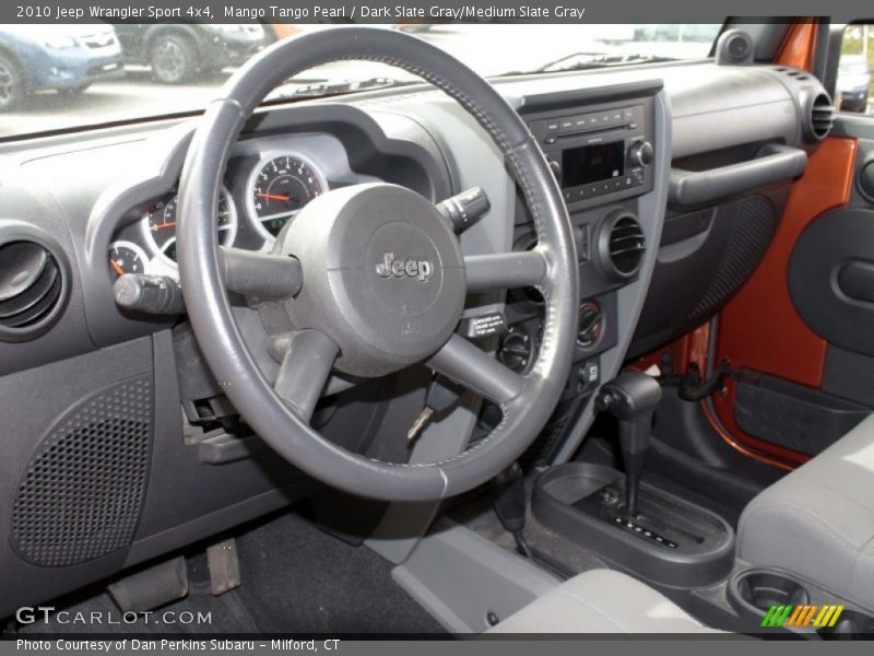 Mango Tango Pearl / Dark Slate Gray/Medium Slate Gray 2010 Jeep Wrangler Sport 4x4