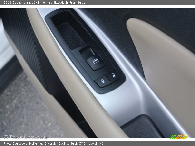 White / Black/Light Frost Beige 2013 Dodge Journey SXT
