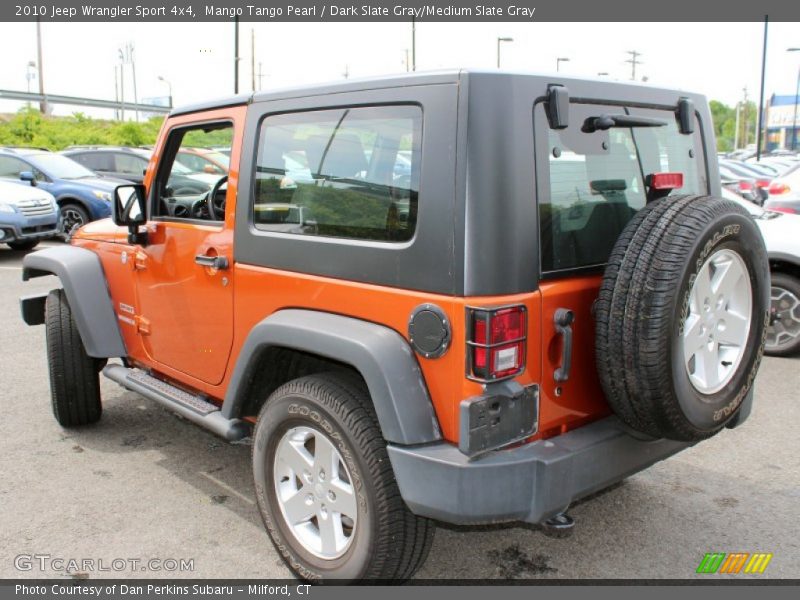 Mango Tango Pearl / Dark Slate Gray/Medium Slate Gray 2010 Jeep Wrangler Sport 4x4