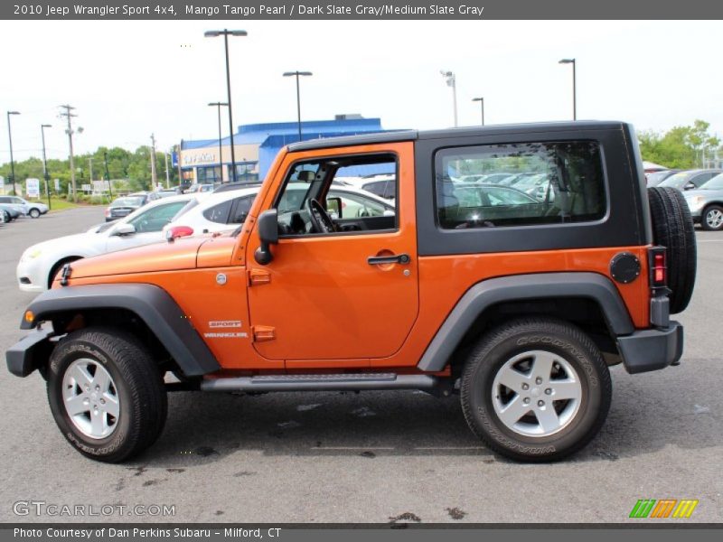 Mango Tango Pearl / Dark Slate Gray/Medium Slate Gray 2010 Jeep Wrangler Sport 4x4