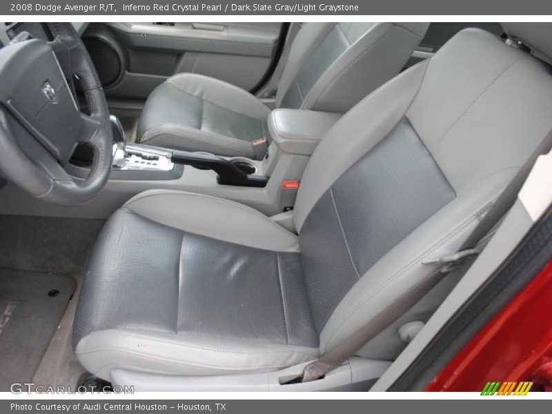 Inferno Red Crystal Pearl / Dark Slate Gray/Light Graystone 2008 Dodge Avenger R/T