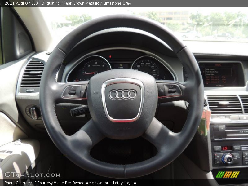Teak Brown Metallic / Limestone Grey 2011 Audi Q7 3.0 TDI quattro
