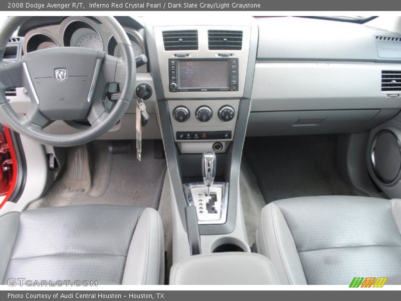 Inferno Red Crystal Pearl / Dark Slate Gray/Light Graystone 2008 Dodge Avenger R/T