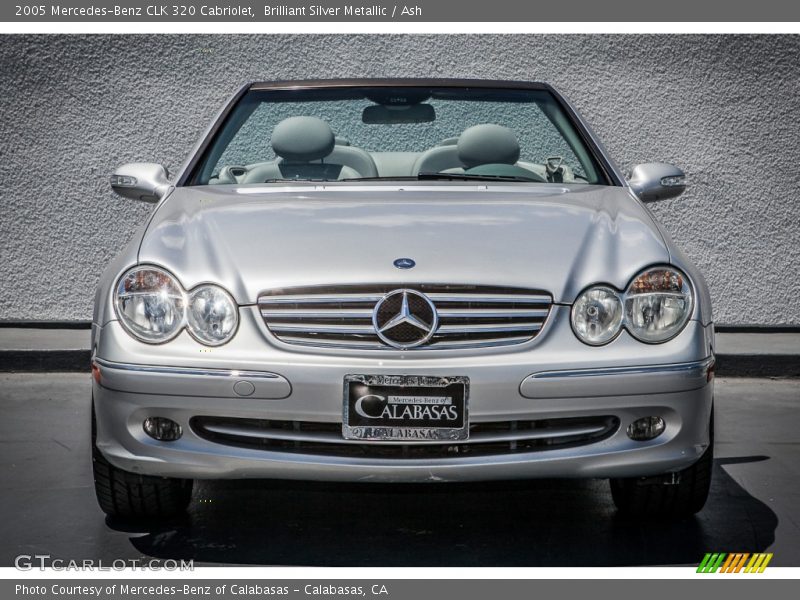 Brilliant Silver Metallic / Ash 2005 Mercedes-Benz CLK 320 Cabriolet