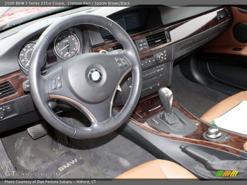 Crimson Red / Saddle Brown/Black 2008 BMW 3 Series 335xi Coupe