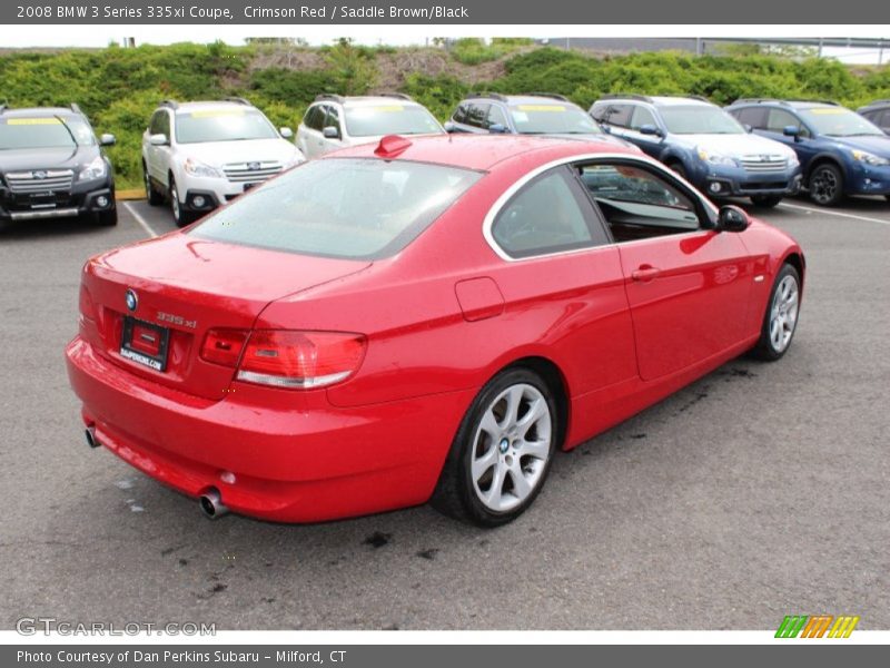 Crimson Red / Saddle Brown/Black 2008 BMW 3 Series 335xi Coupe