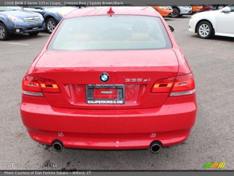 Crimson Red / Saddle Brown/Black 2008 BMW 3 Series 335xi Coupe