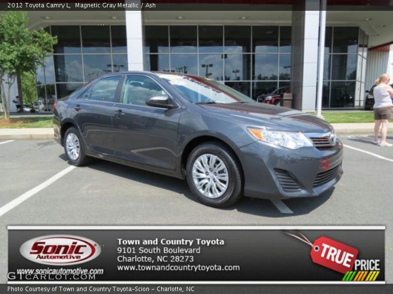 Magnetic Gray Metallic / Ash 2012 Toyota Camry L