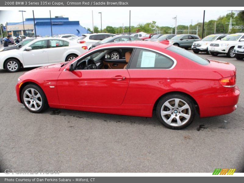 Crimson Red / Saddle Brown/Black 2008 BMW 3 Series 335xi Coupe