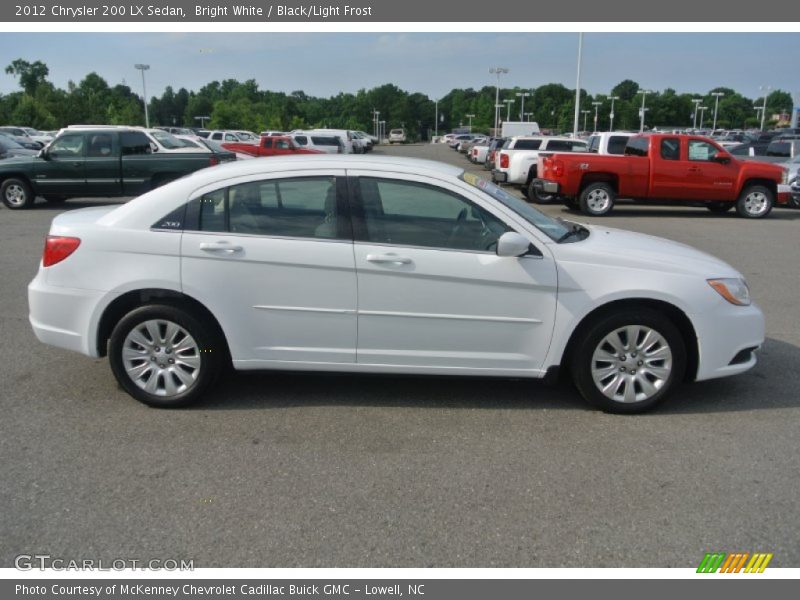 Bright White / Black/Light Frost 2012 Chrysler 200 LX Sedan