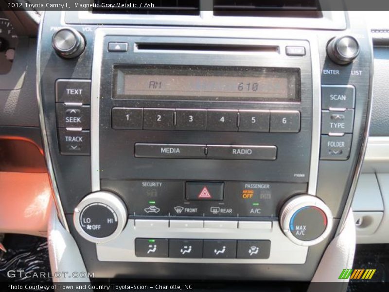 Controls of 2012 Camry L