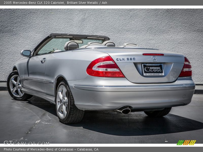 Brilliant Silver Metallic / Ash 2005 Mercedes-Benz CLK 320 Cabriolet