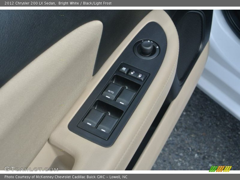 Bright White / Black/Light Frost 2012 Chrysler 200 LX Sedan