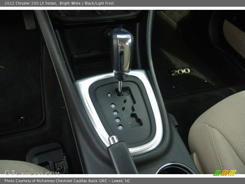 Bright White / Black/Light Frost 2012 Chrysler 200 LX Sedan
