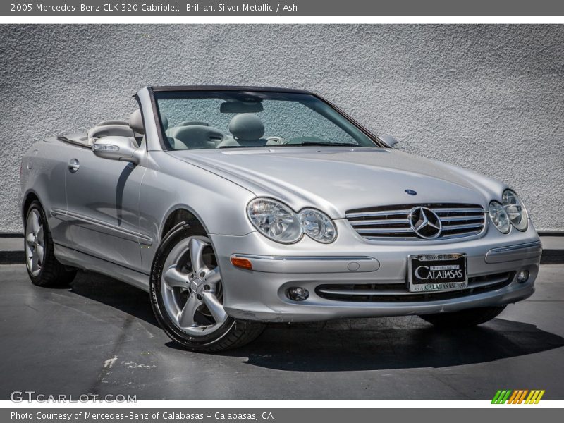 Brilliant Silver Metallic / Ash 2005 Mercedes-Benz CLK 320 Cabriolet