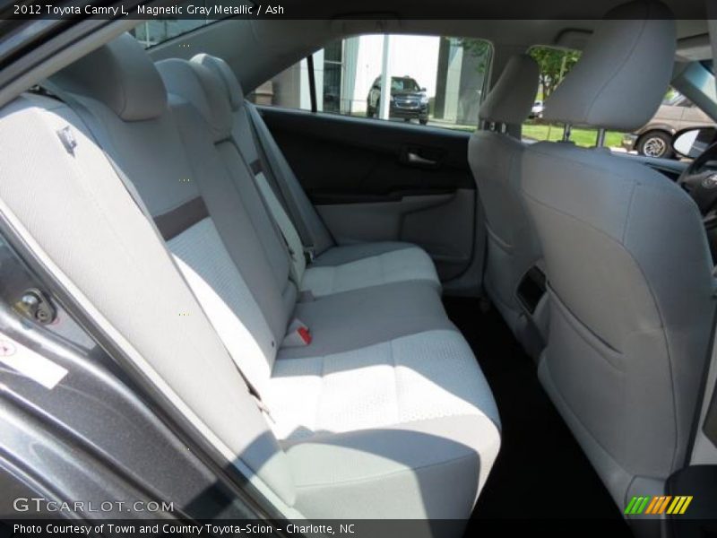 Rear Seat of 2012 Camry L