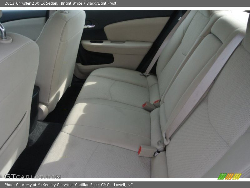 Bright White / Black/Light Frost 2012 Chrysler 200 LX Sedan
