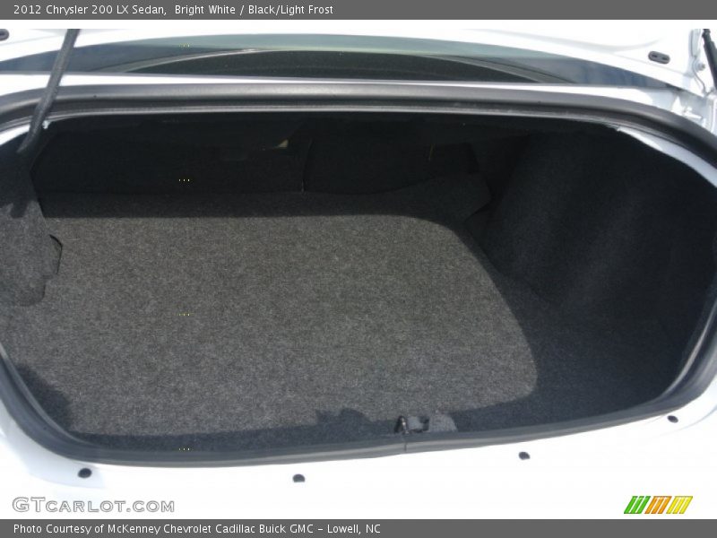 Bright White / Black/Light Frost 2012 Chrysler 200 LX Sedan