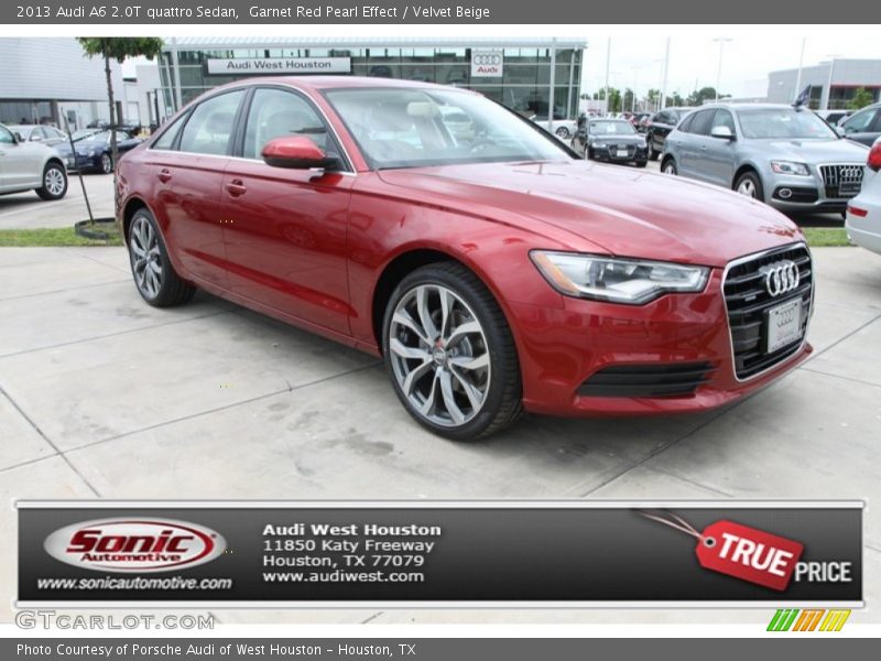 Garnet Red Pearl Effect / Velvet Beige 2013 Audi A6 2.0T quattro Sedan