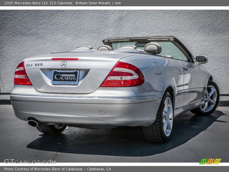 Brilliant Silver Metallic / Ash 2005 Mercedes-Benz CLK 320 Cabriolet