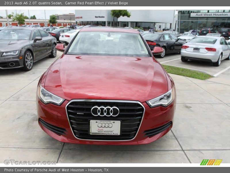 Garnet Red Pearl Effect / Velvet Beige 2013 Audi A6 2.0T quattro Sedan