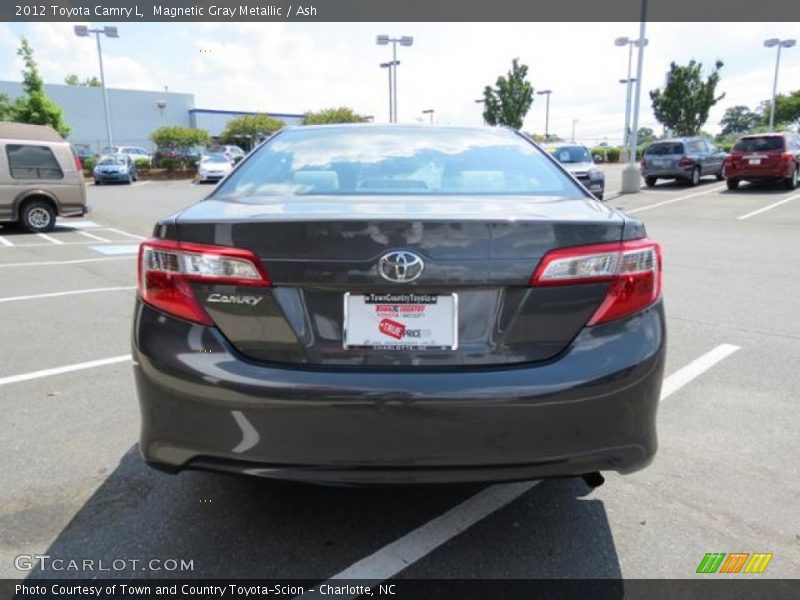 Magnetic Gray Metallic / Ash 2012 Toyota Camry L