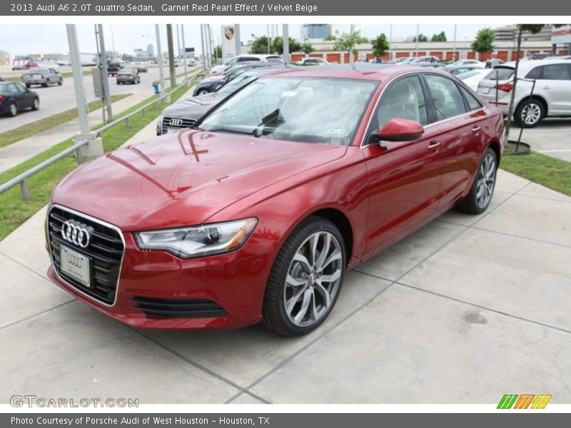 Garnet Red Pearl Effect / Velvet Beige 2013 Audi A6 2.0T quattro Sedan