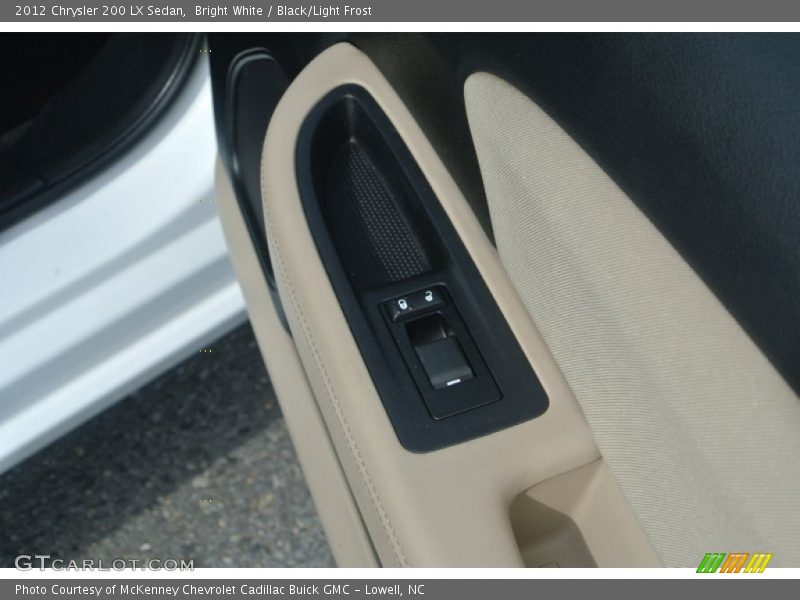 Bright White / Black/Light Frost 2012 Chrysler 200 LX Sedan