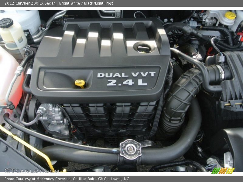 Bright White / Black/Light Frost 2012 Chrysler 200 LX Sedan