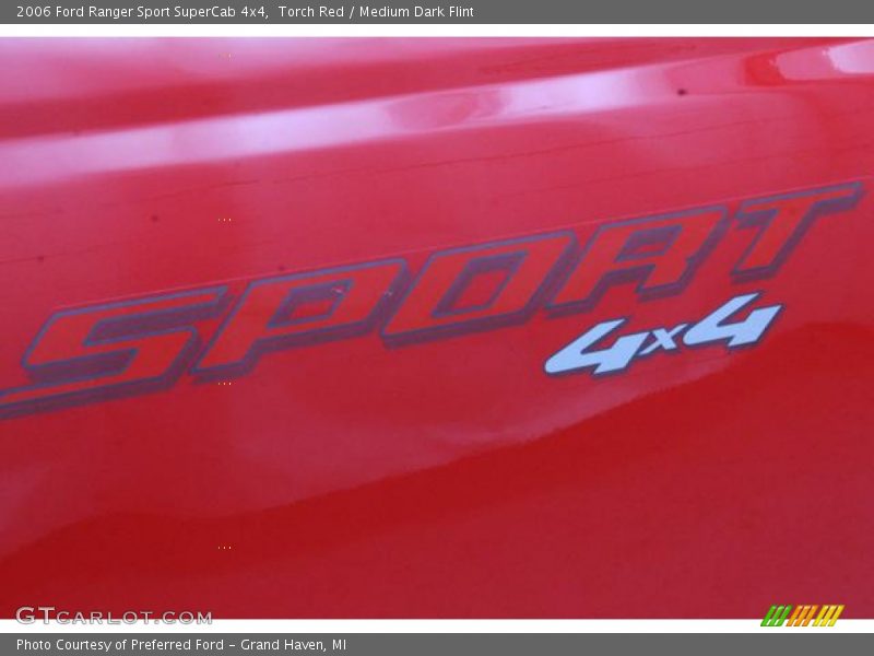 Torch Red / Medium Dark Flint 2006 Ford Ranger Sport SuperCab 4x4