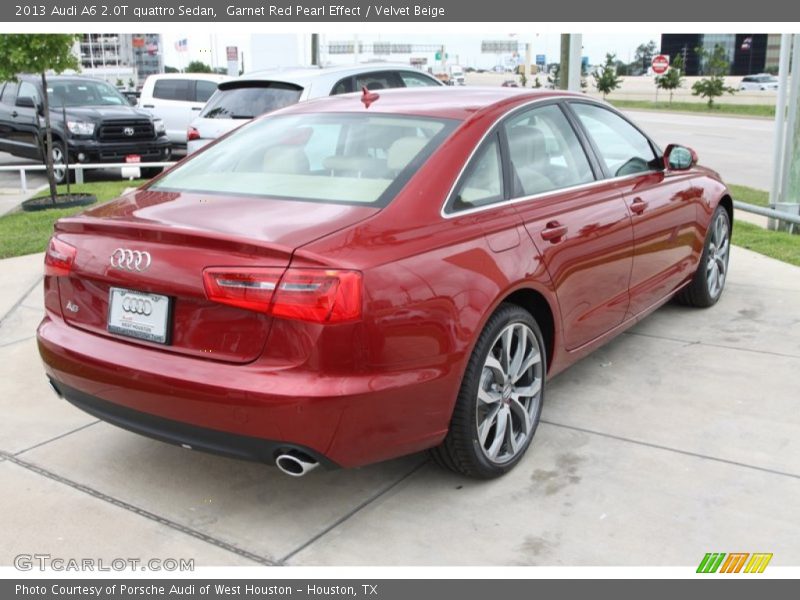 Garnet Red Pearl Effect / Velvet Beige 2013 Audi A6 2.0T quattro Sedan