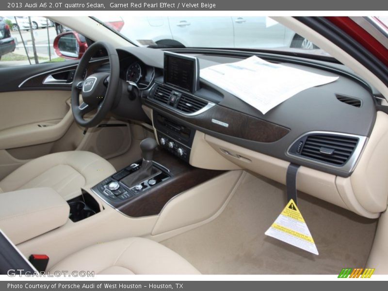 Garnet Red Pearl Effect / Velvet Beige 2013 Audi A6 2.0T quattro Sedan