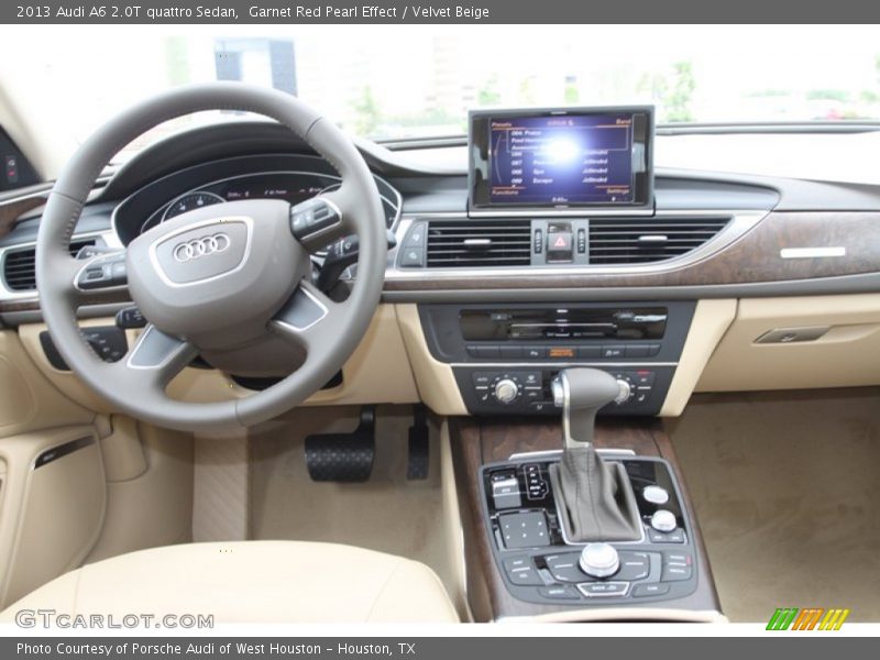 Garnet Red Pearl Effect / Velvet Beige 2013 Audi A6 2.0T quattro Sedan