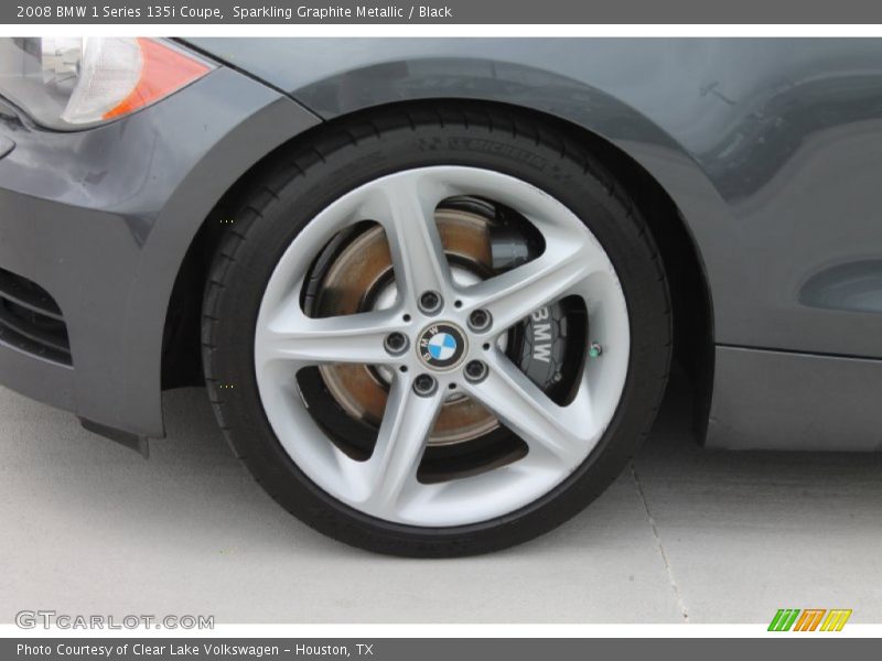 Sparkling Graphite Metallic / Black 2008 BMW 1 Series 135i Coupe