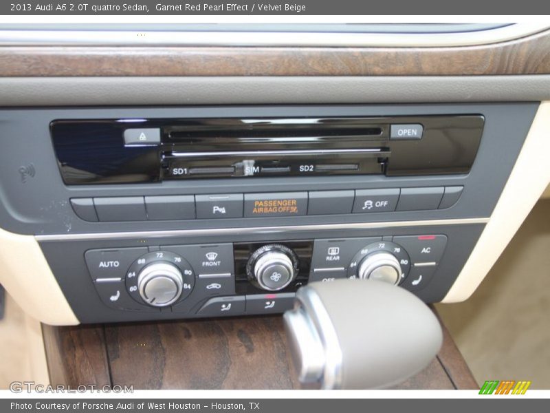 Garnet Red Pearl Effect / Velvet Beige 2013 Audi A6 2.0T quattro Sedan