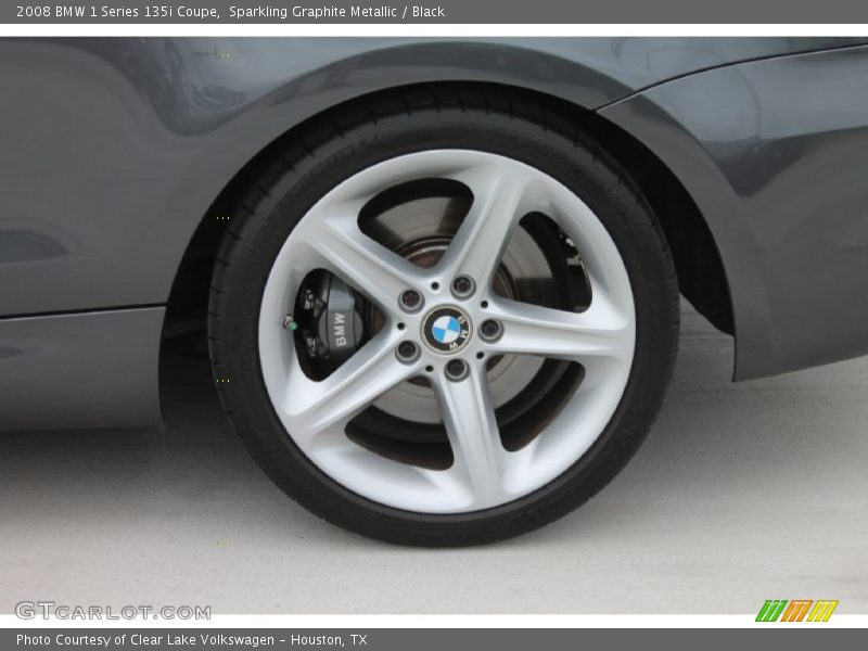 Sparkling Graphite Metallic / Black 2008 BMW 1 Series 135i Coupe