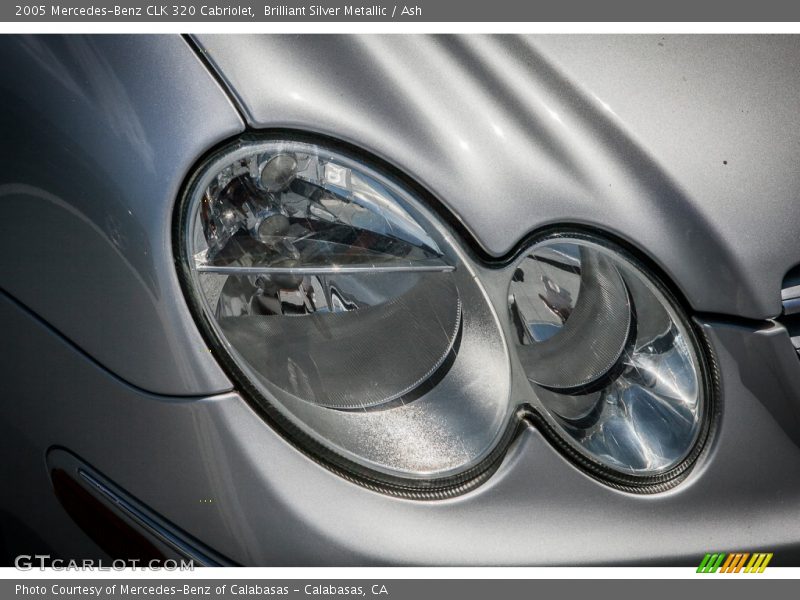 Brilliant Silver Metallic / Ash 2005 Mercedes-Benz CLK 320 Cabriolet