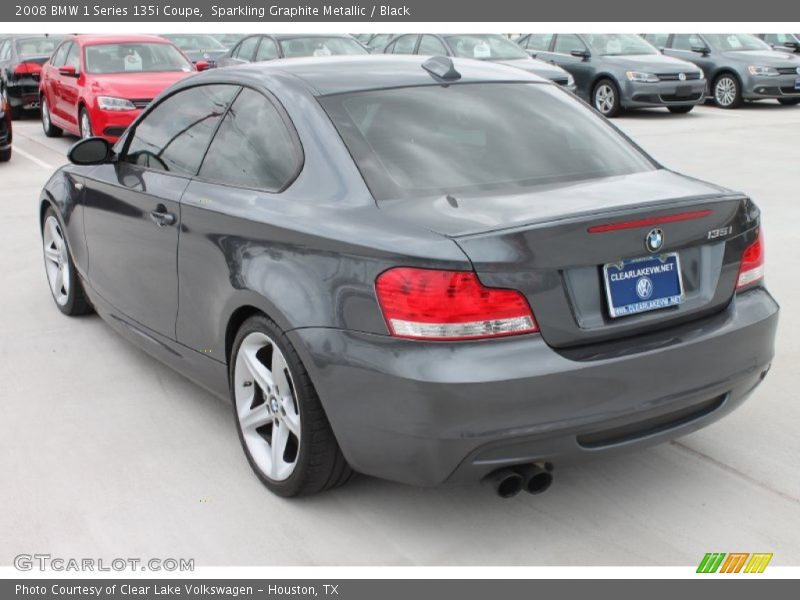 Sparkling Graphite Metallic / Black 2008 BMW 1 Series 135i Coupe