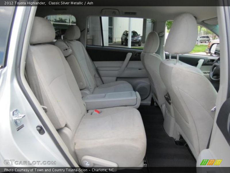 Rear Seat of 2012 Highlander 