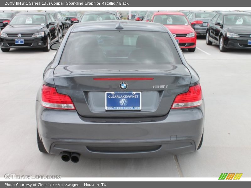 Sparkling Graphite Metallic / Black 2008 BMW 1 Series 135i Coupe