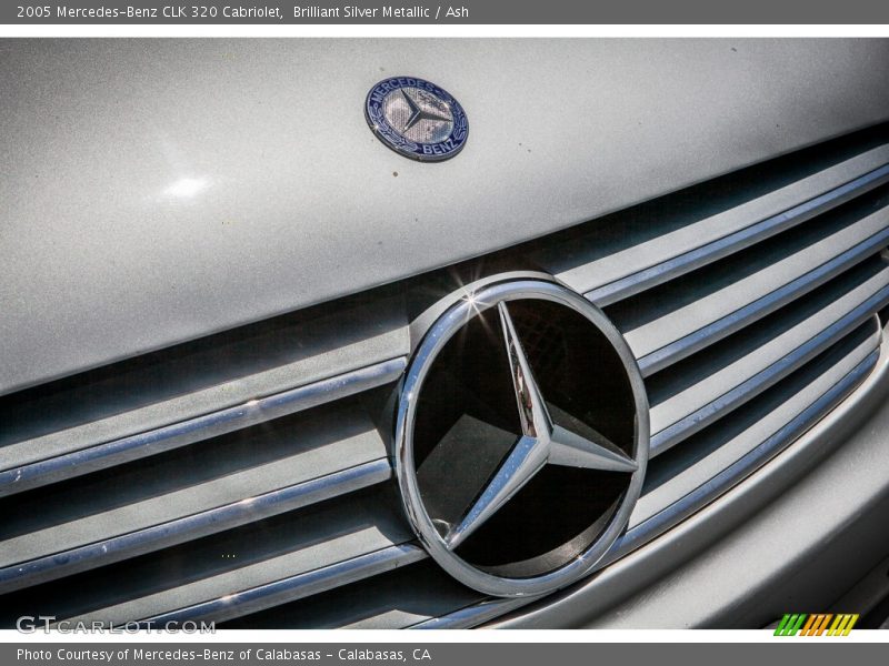 Brilliant Silver Metallic / Ash 2005 Mercedes-Benz CLK 320 Cabriolet