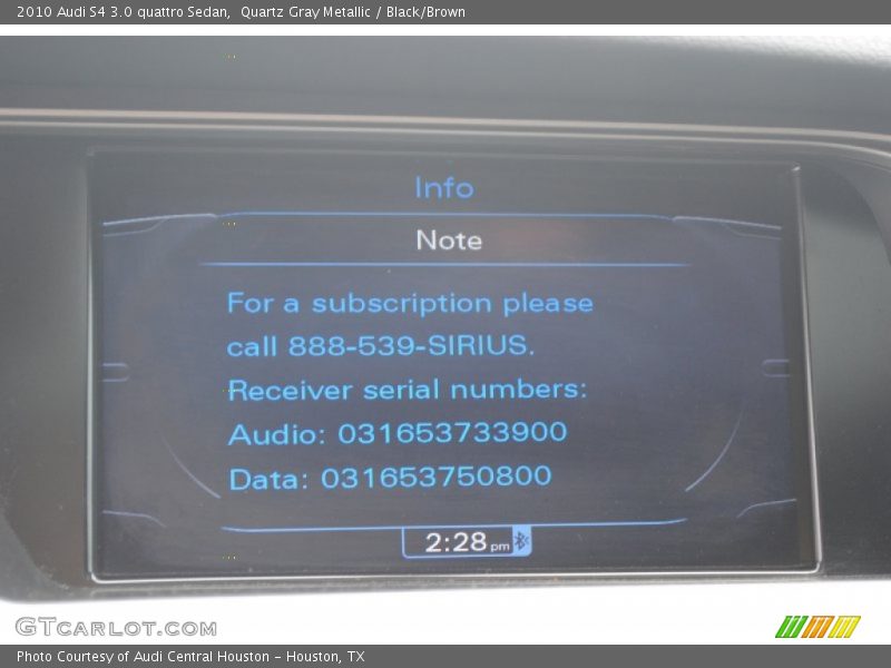 Quartz Gray Metallic / Black/Brown 2010 Audi S4 3.0 quattro Sedan