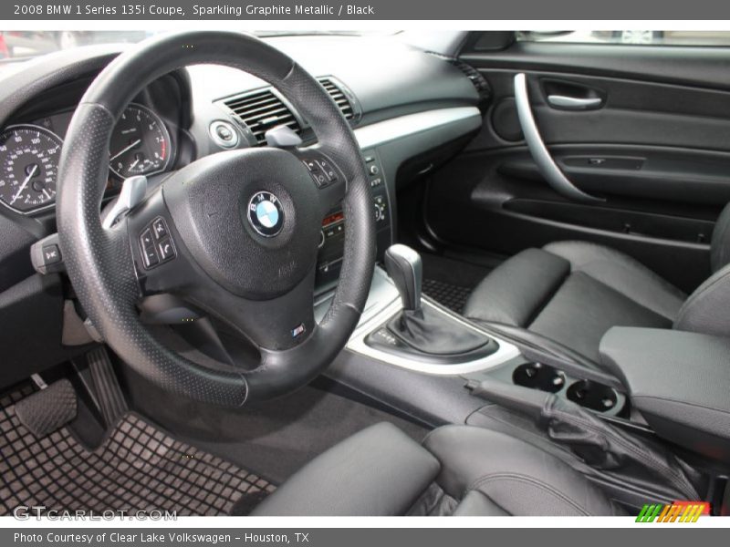 Sparkling Graphite Metallic / Black 2008 BMW 1 Series 135i Coupe