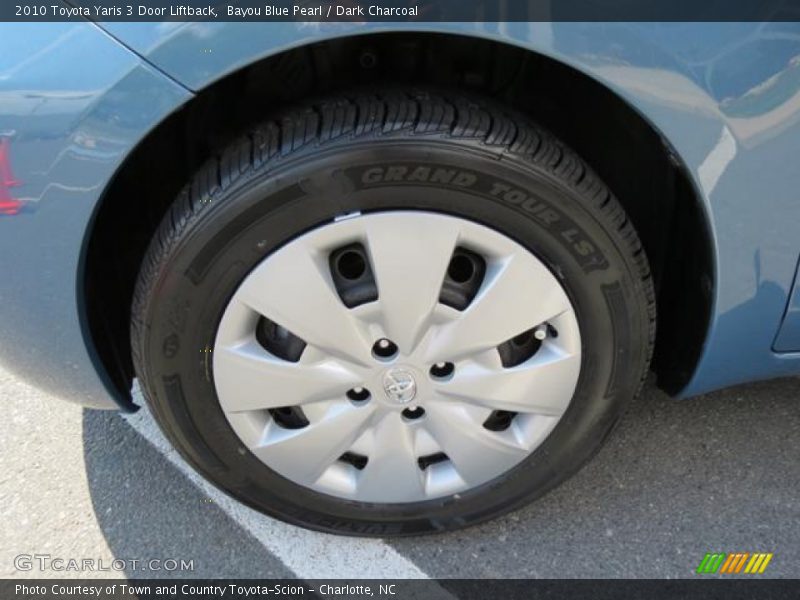 Bayou Blue Pearl / Dark Charcoal 2010 Toyota Yaris 3 Door Liftback